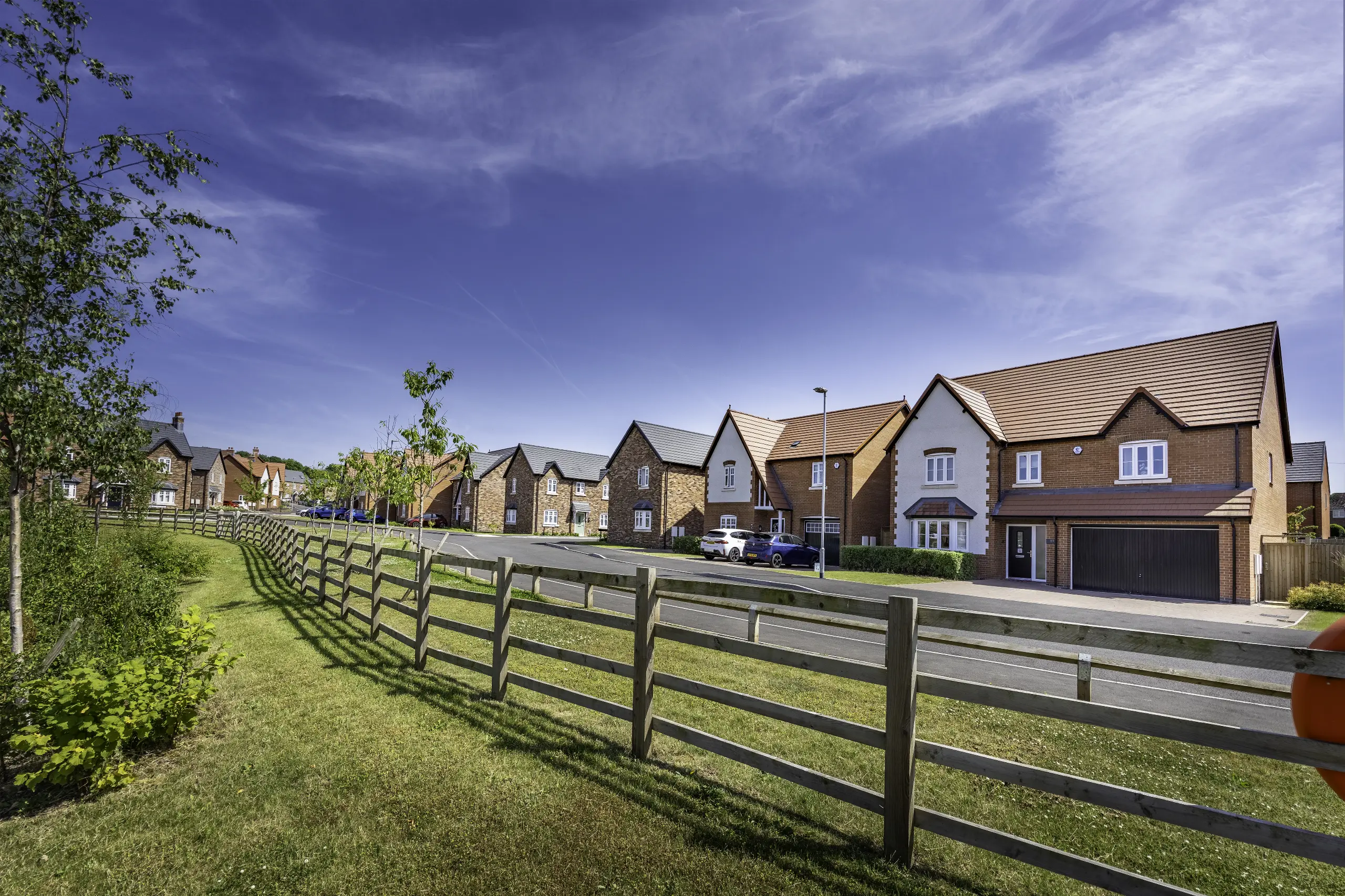 Exterior shot of a three-bedroom semi-detached new home in Stapleford 